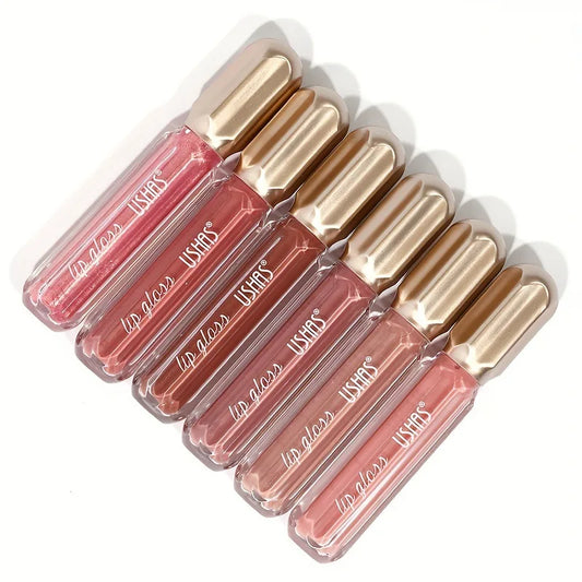 6 Color Mirror Pearl Lip Gloss